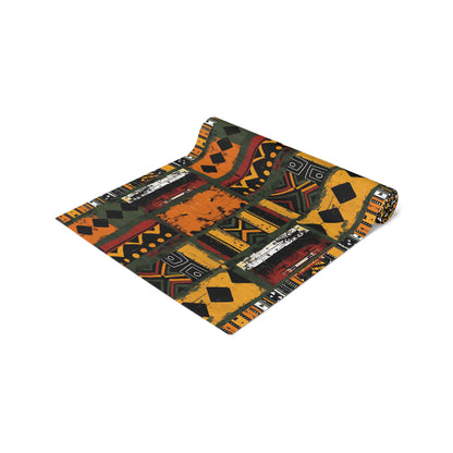 African Art Mudcloth Pattern Table Runner