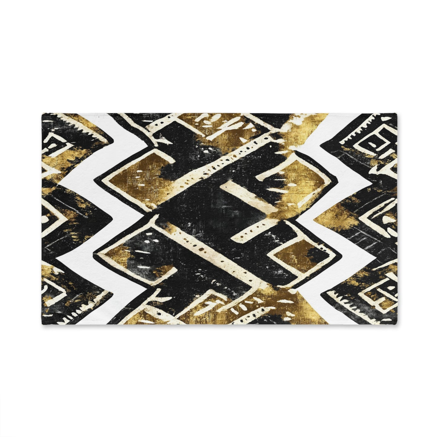 Gold & Black Tribal Hand Towel