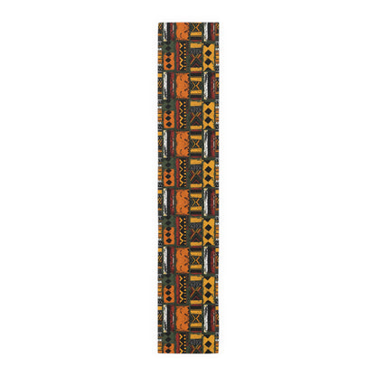 African Art Mudcloth Pattern Table Runner