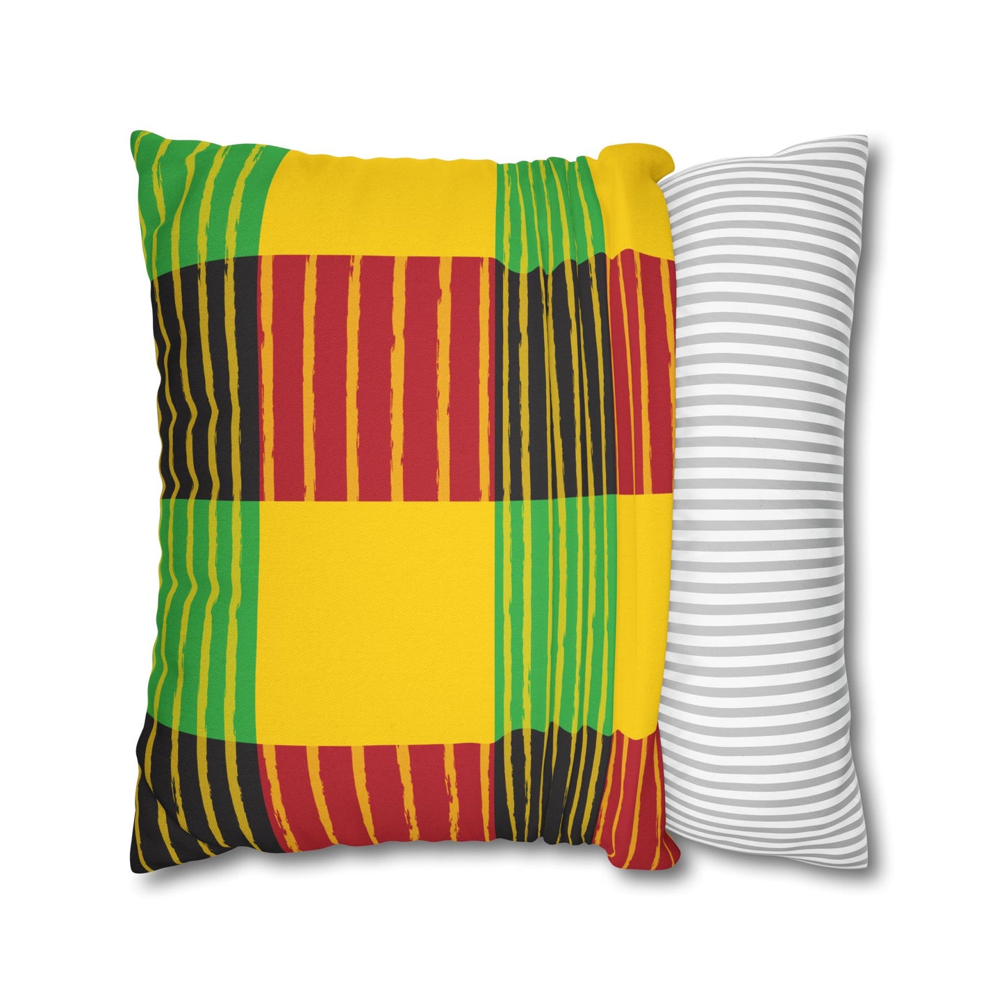 African-Inspired Plaid Accent Cushion