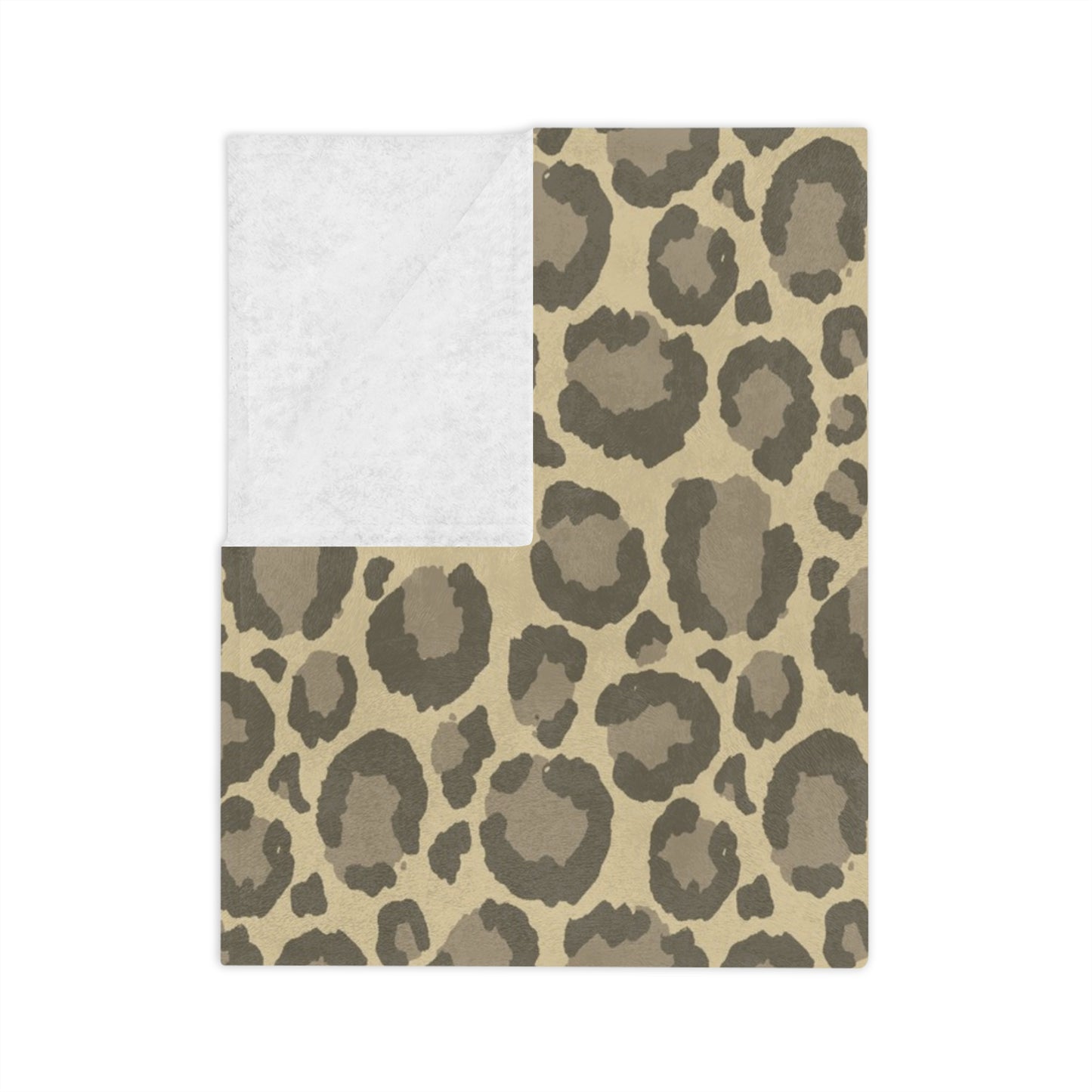 Neutral Leopard Print Throw Blanket