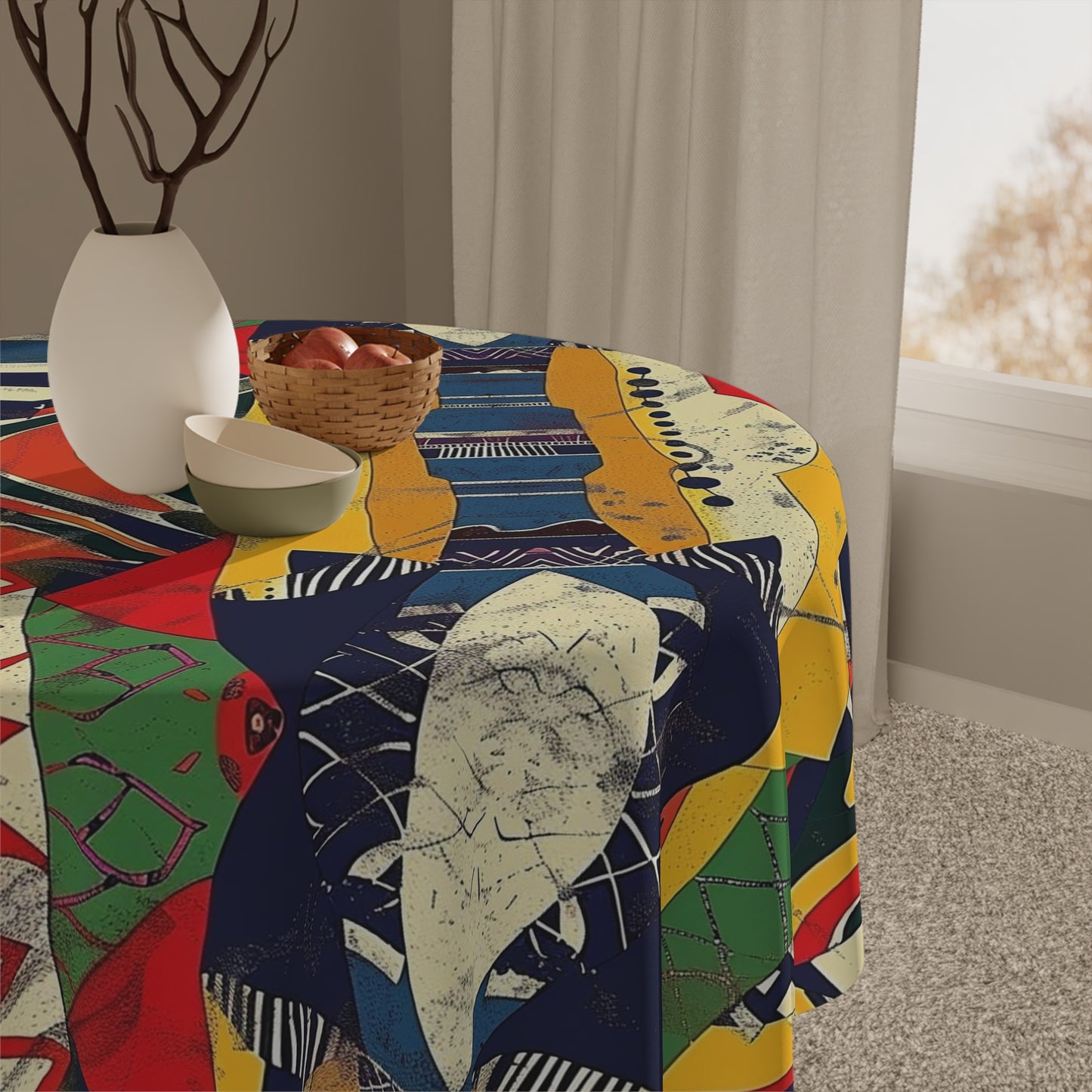Colorful African Tribal Tablecloth