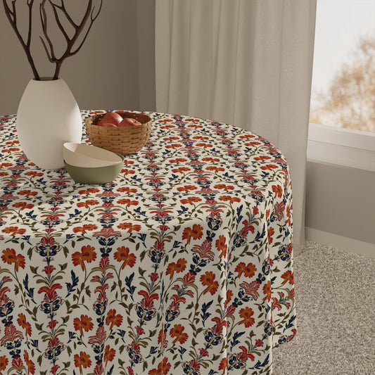 Floral Chinoiserie Tablecloth