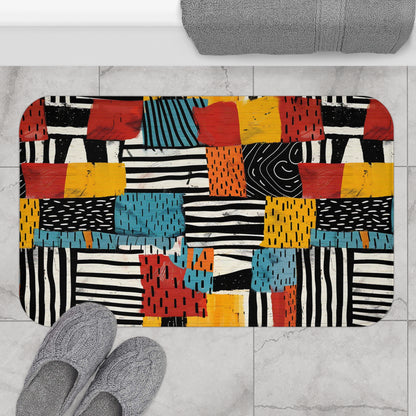 Abstract Tribal Bath Mat