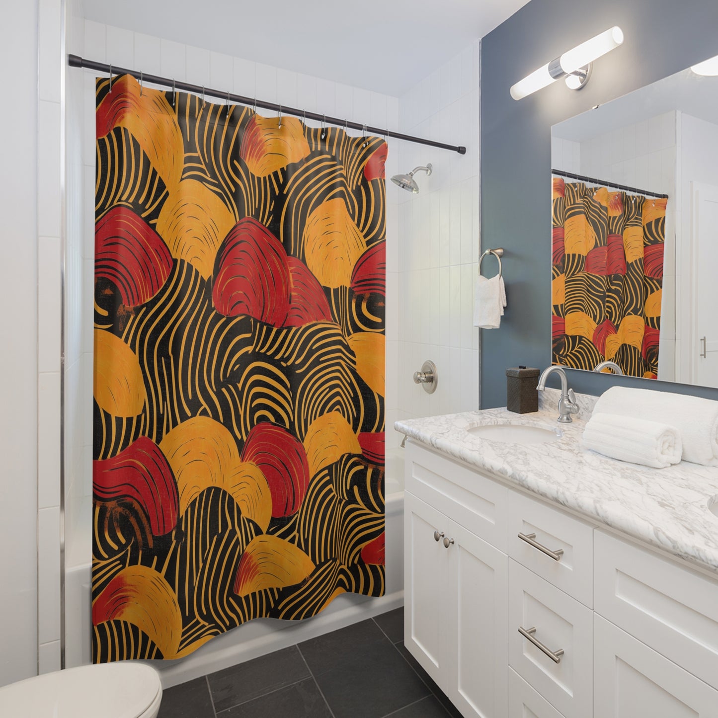 African Tribal Print Shower Curtain