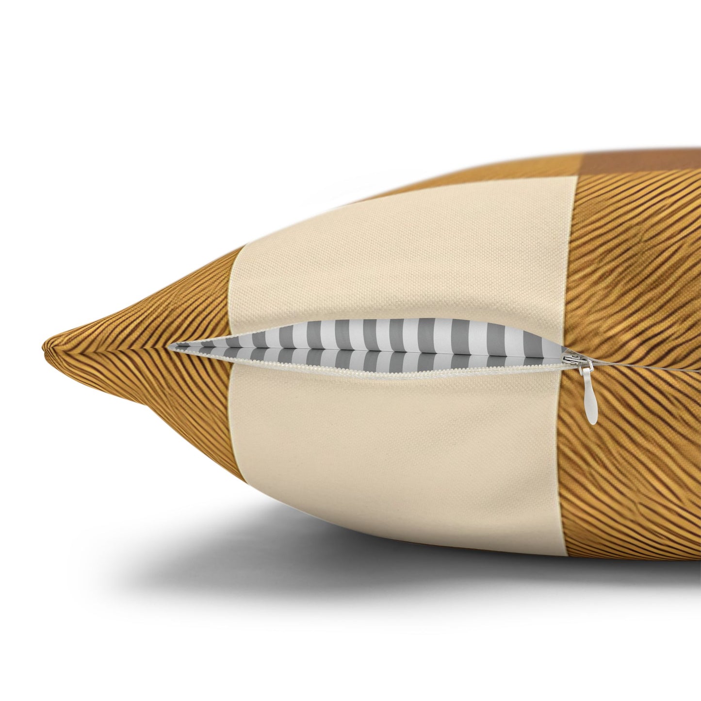 Gold Gingham Cushion Cover