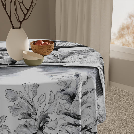 Black & White "Brooklyn" Tablecloth