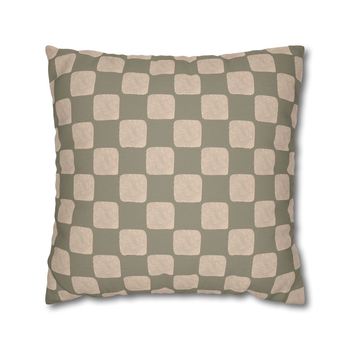 Retro Checkered Pillow Cover