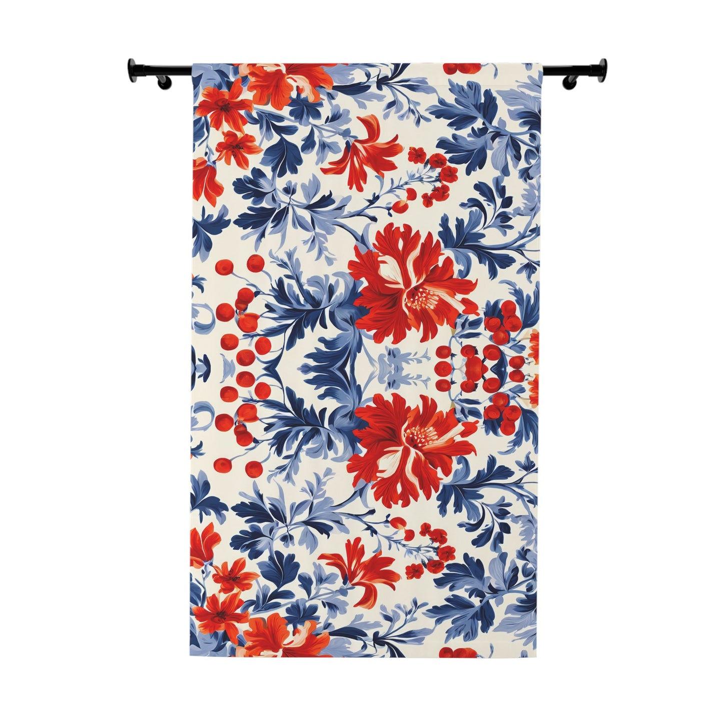 Red White Blue Window Curtain