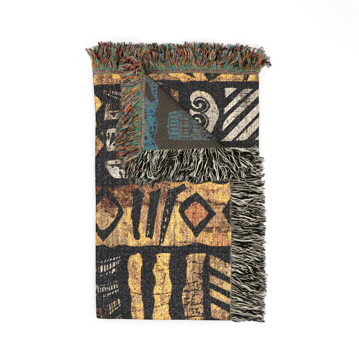African Tribal Art Woven Blanket