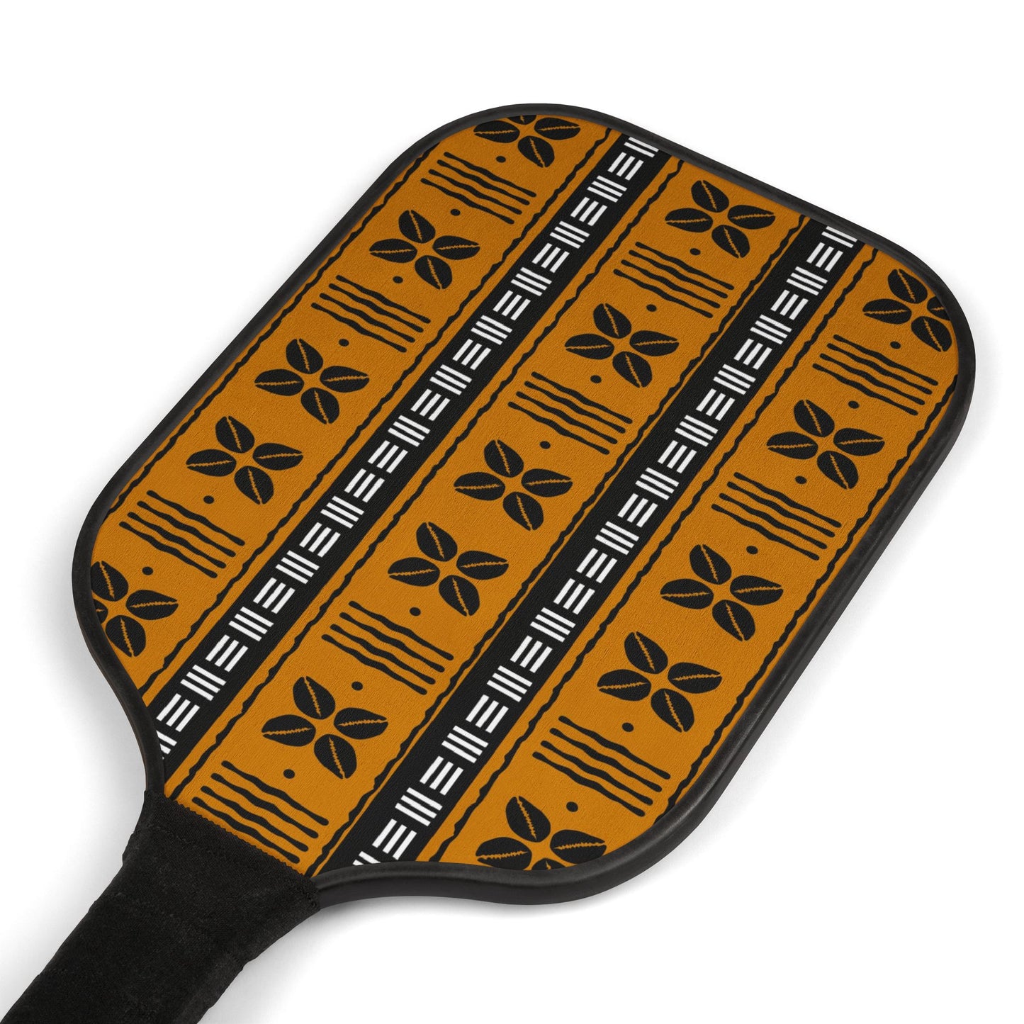 African Shells Print Pickleball Paddle Set