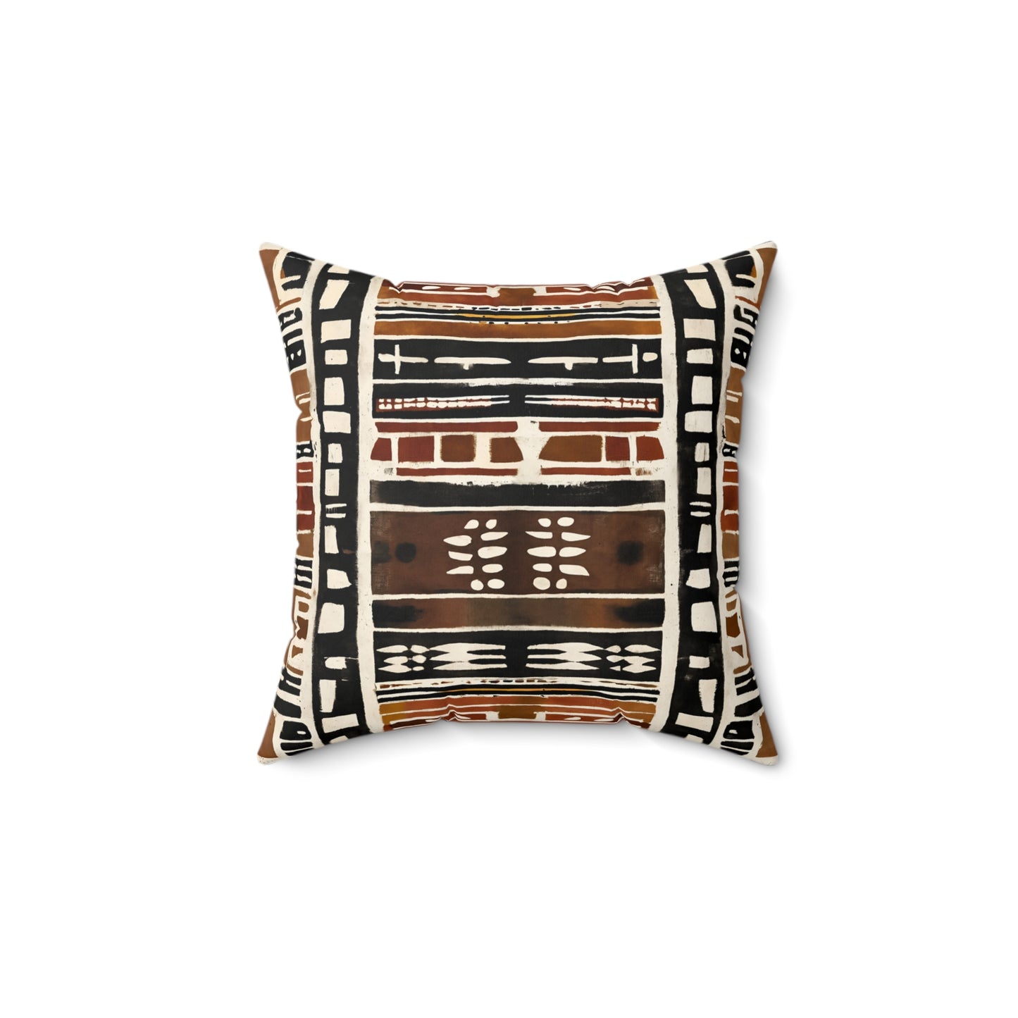 Tribal Lines Mud Cloth Pattern Throw Pillow or Cover