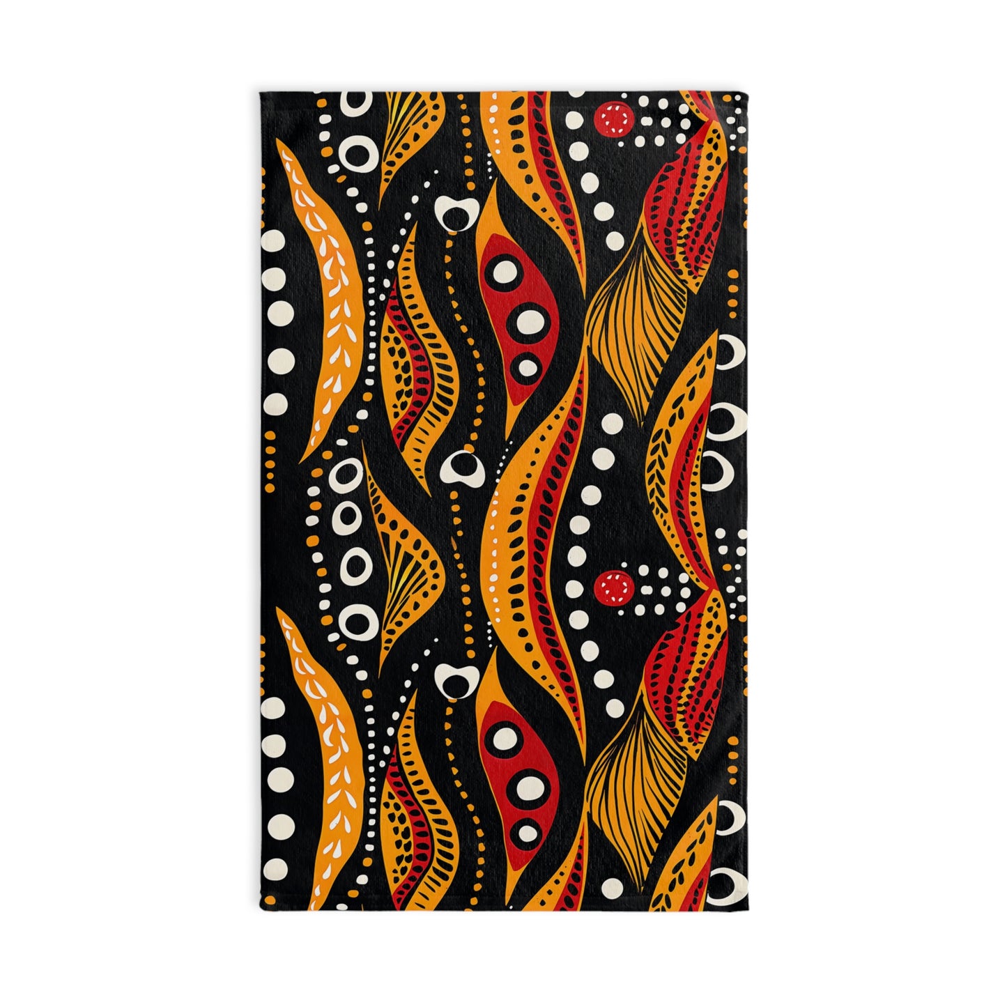 Abstract Indigenous Dot Art Hand Towel
