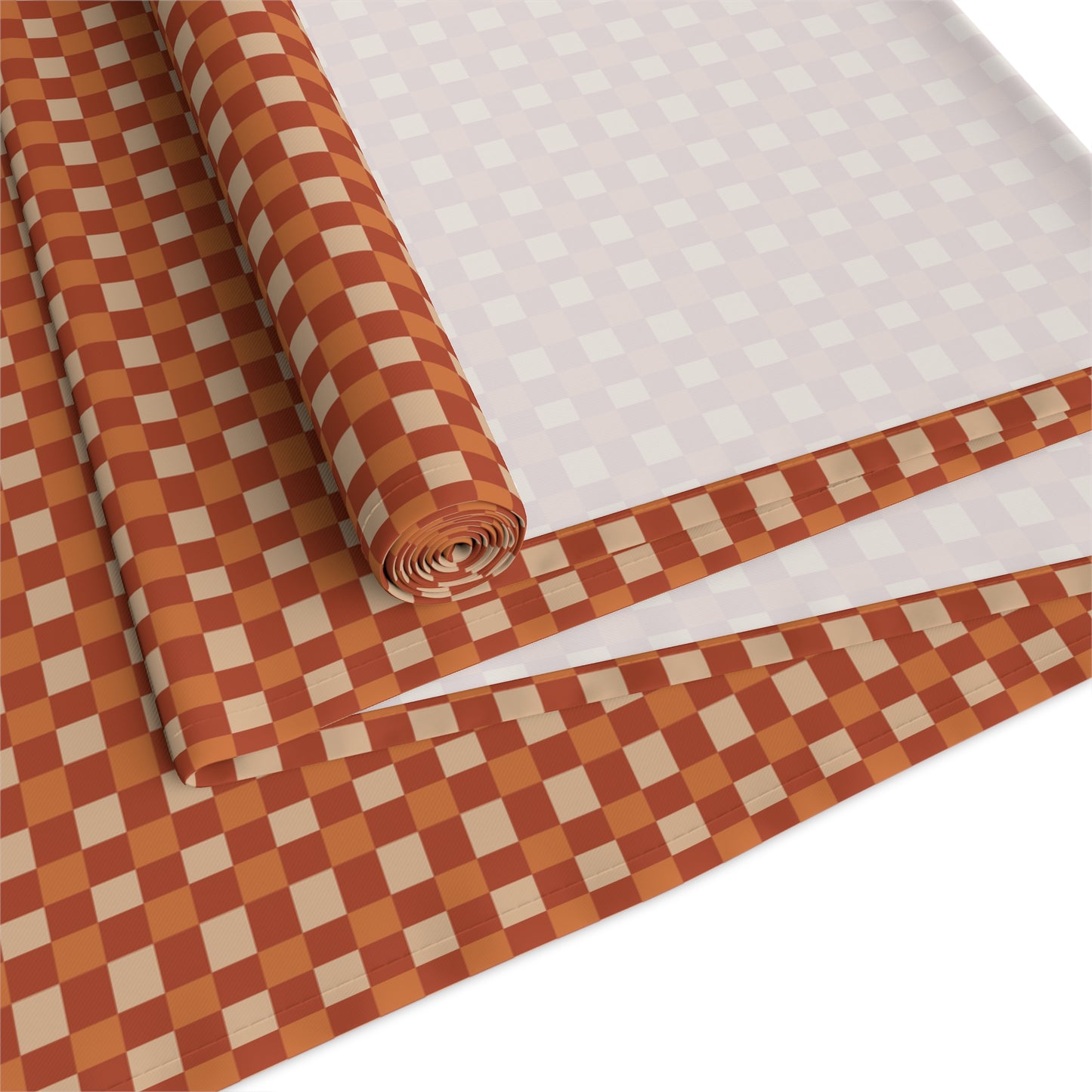Rustic Checkerboard Table Runner