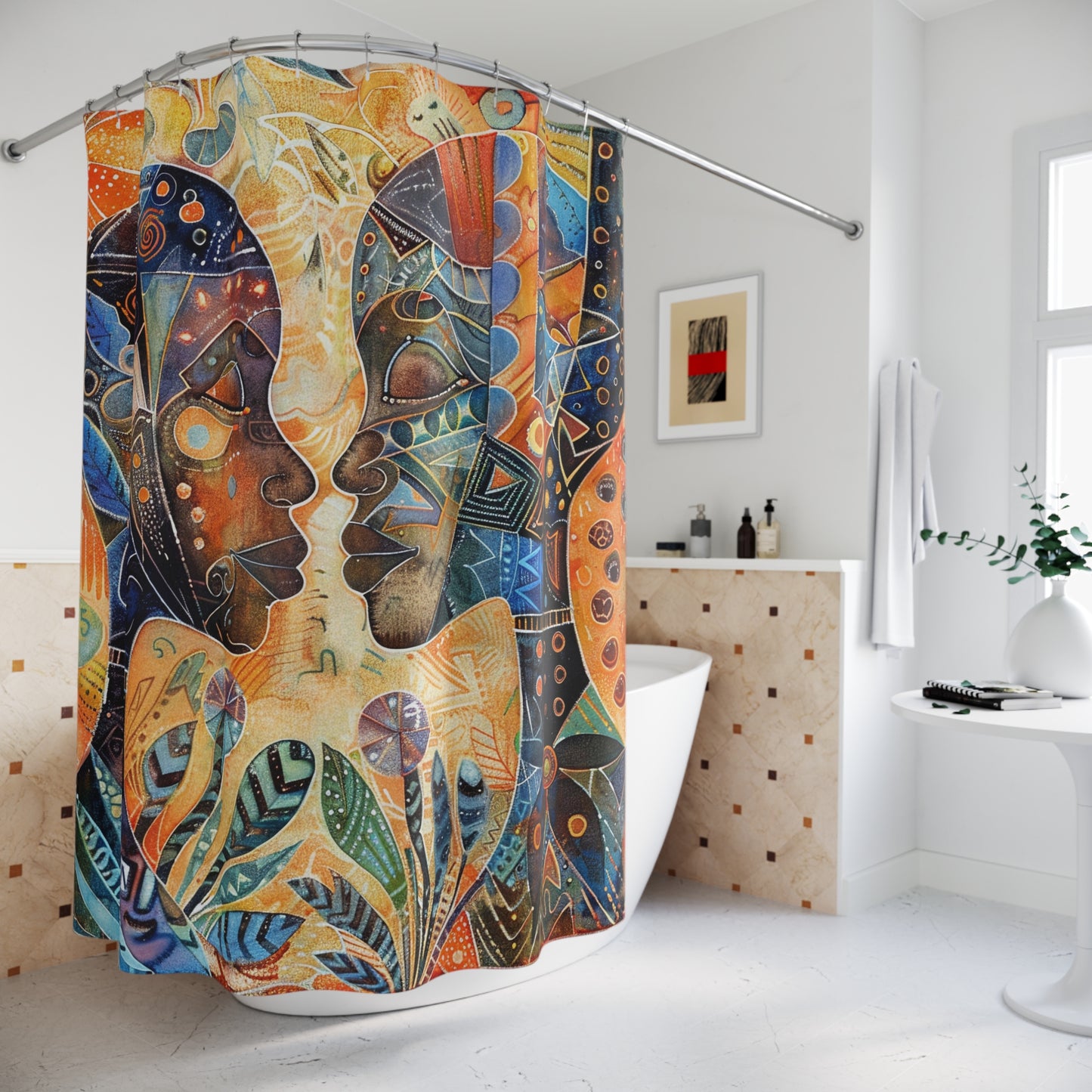 African Art Shower Curtain