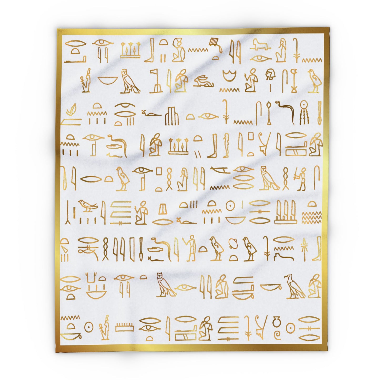 Egyptian Hieroglyphics Arctic Fleece Blanket