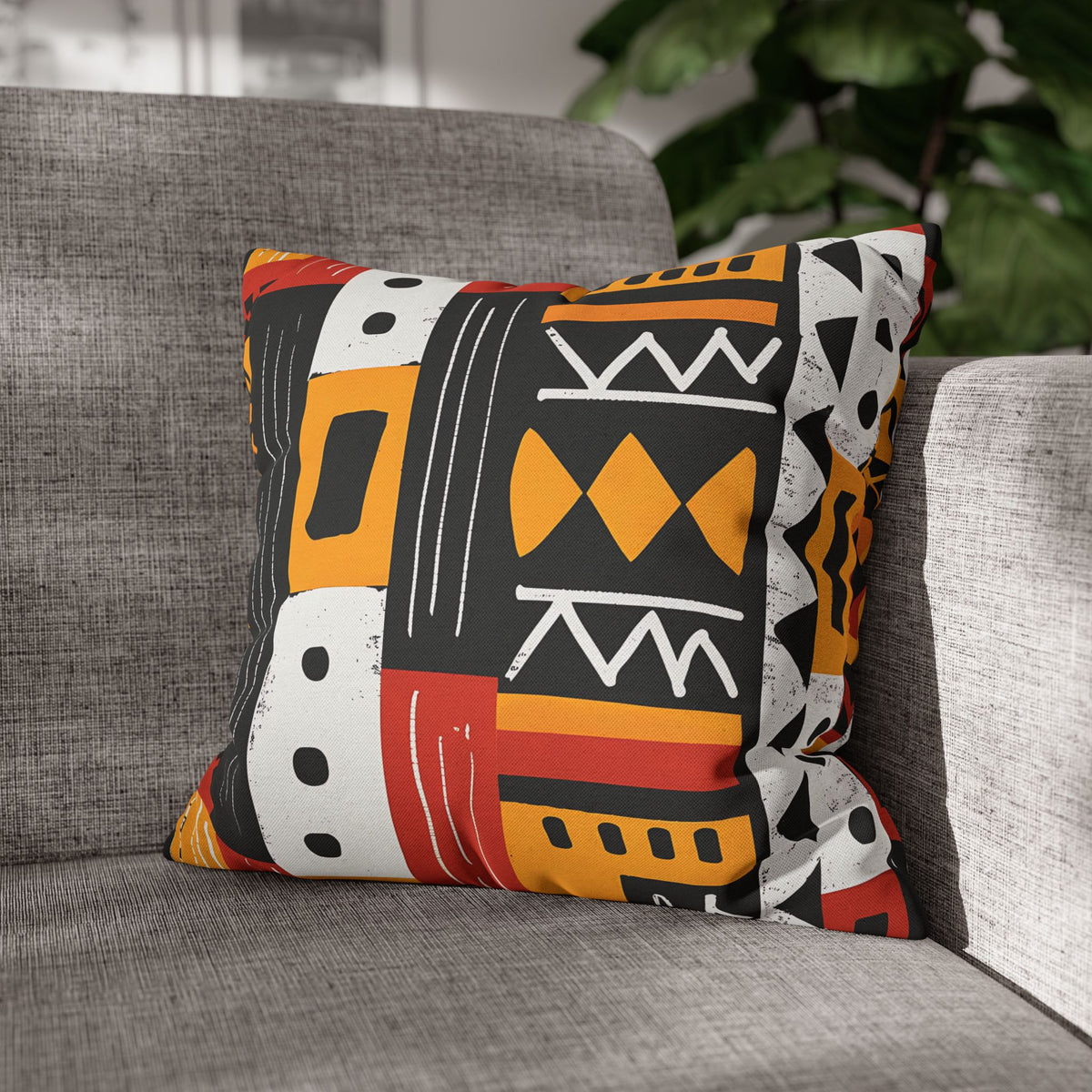 African Mudcloth Pattern Pillow Cover
