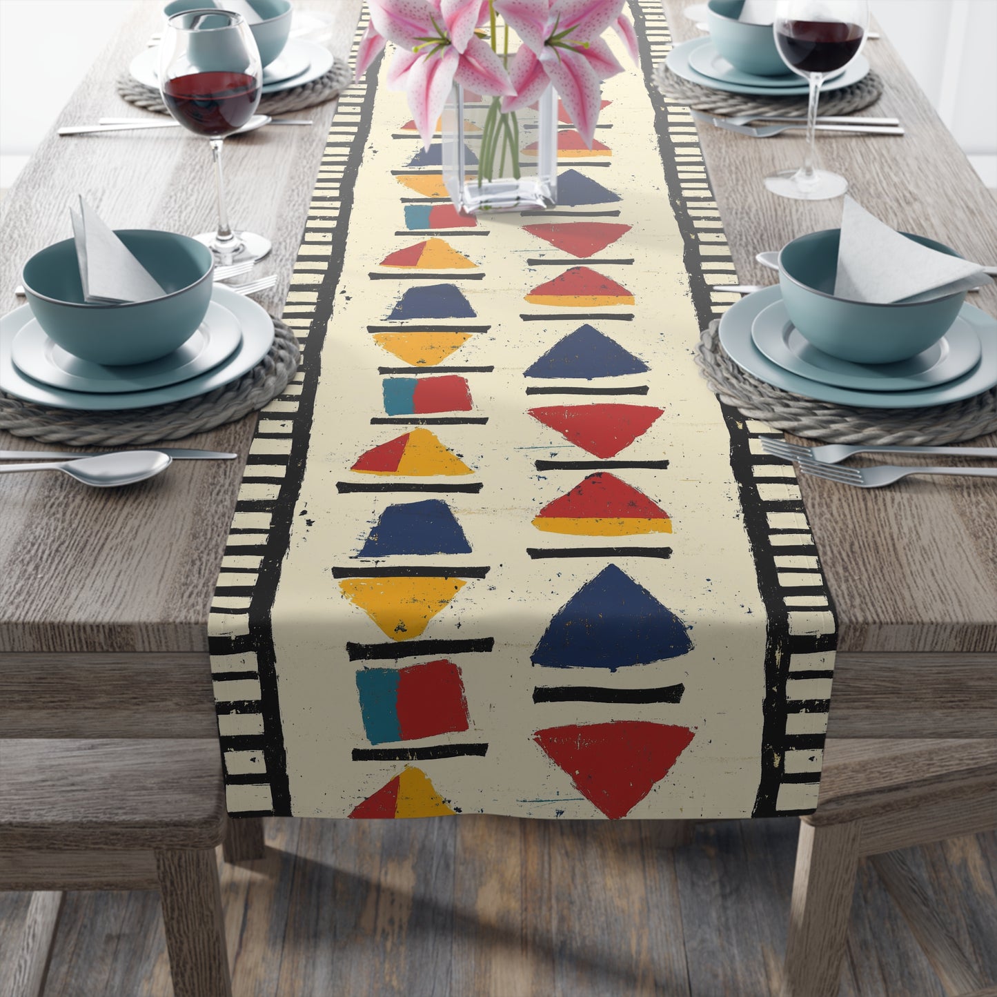 African Tribal Table Runner