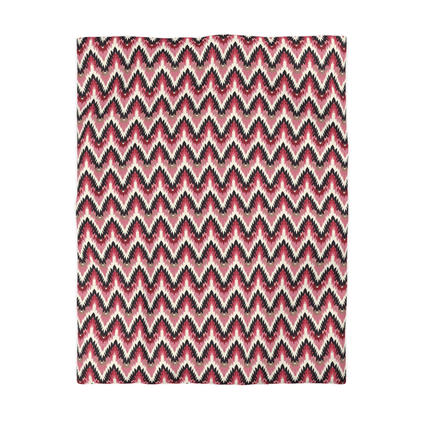 Pink Zig Zag Microfiber Duvet Cover