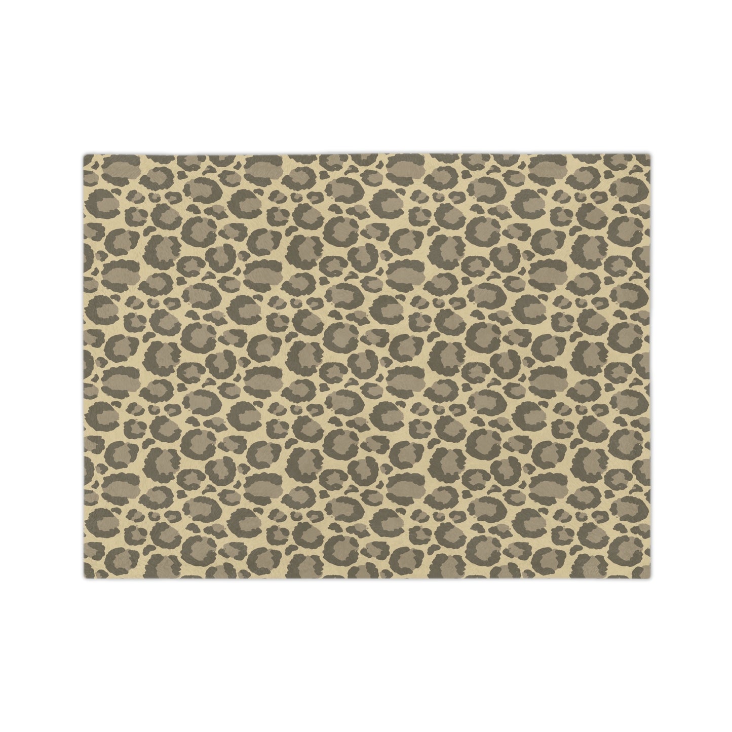 Neutral Leopard Print Throw Blanket