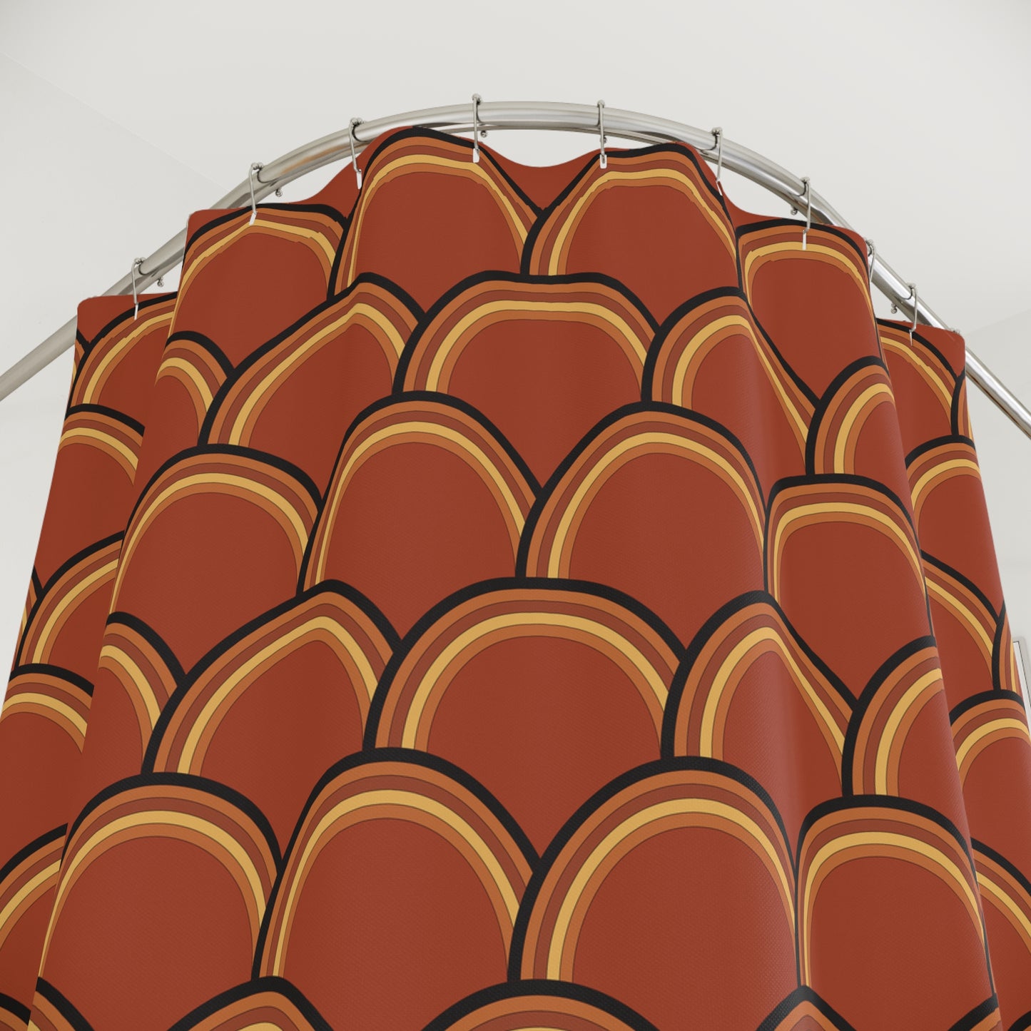 Retro Scallop Shower Curtain