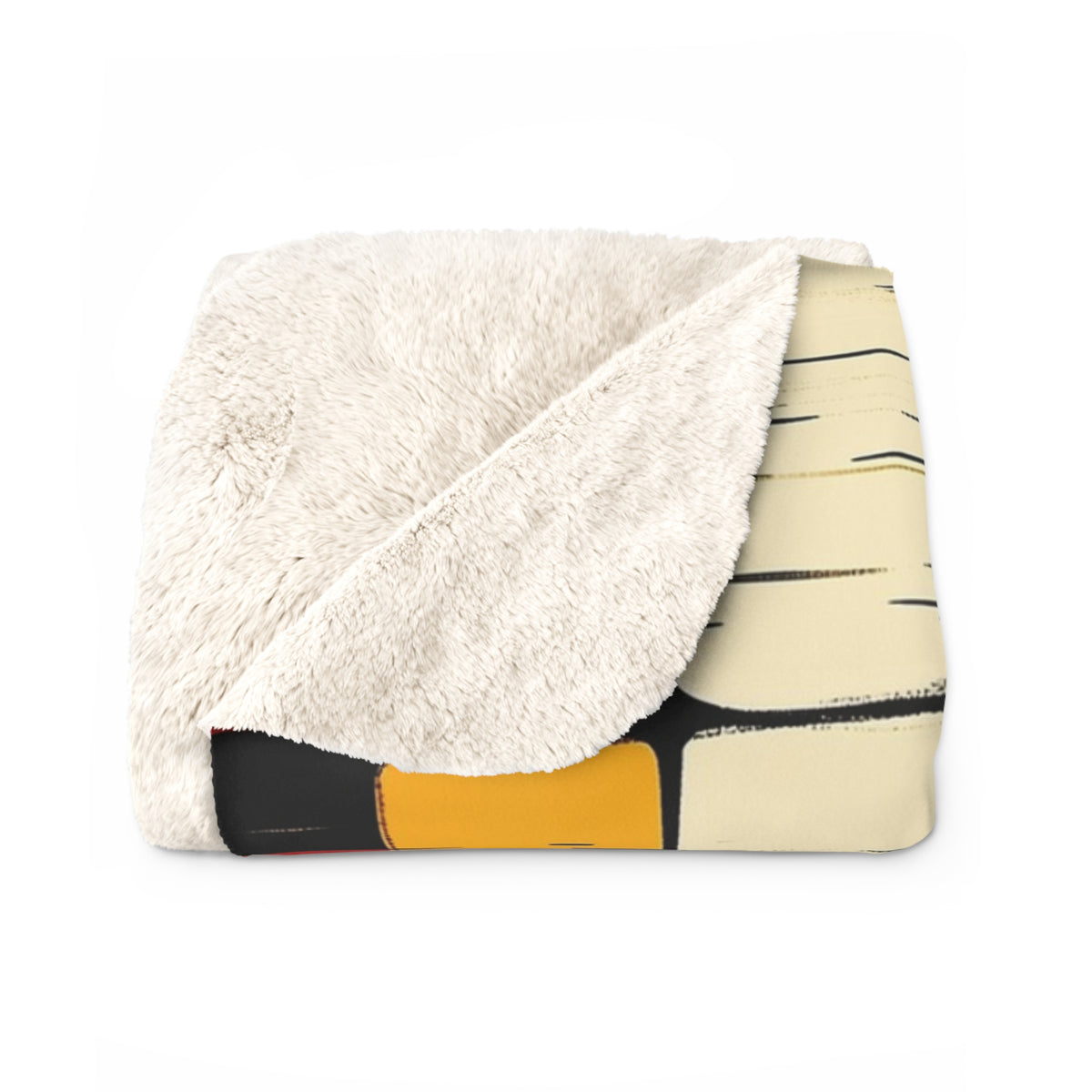 Kente Print Sherpa Fleece Blanket
