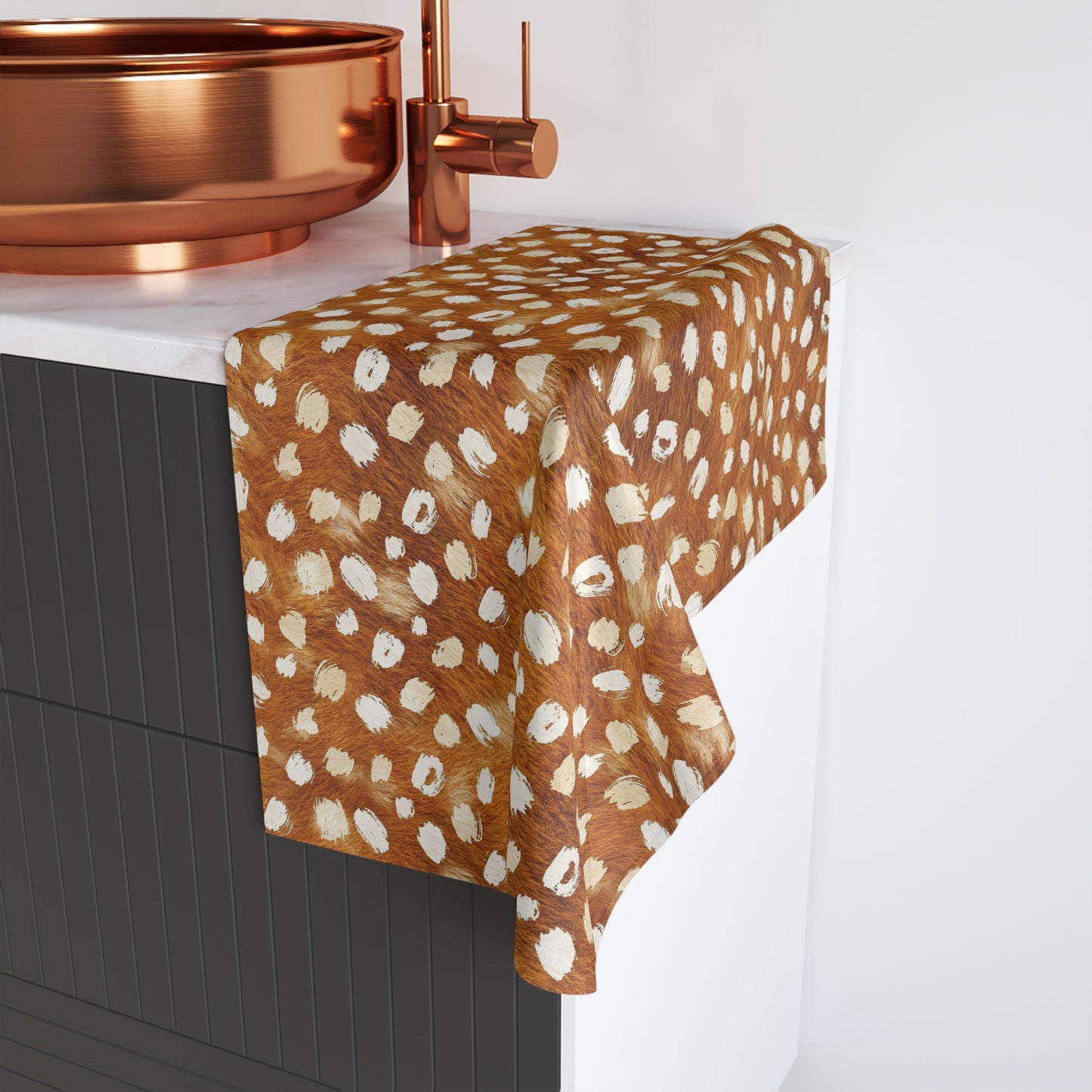 Spotted Fawn Print Hand Towel