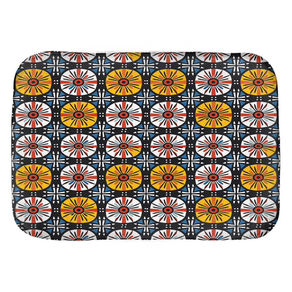 Geometric Ankara Bath Mat