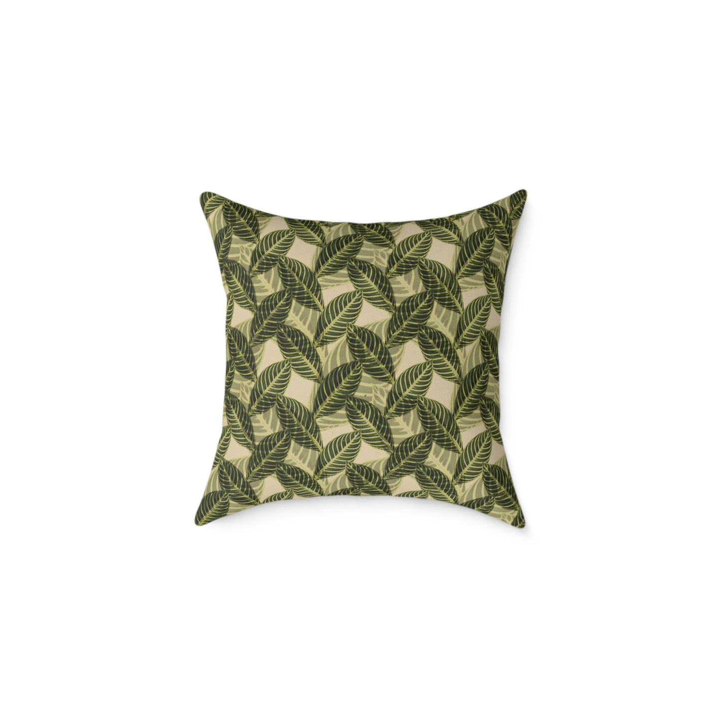 Vintage Leaves Throw Pillow & Cover