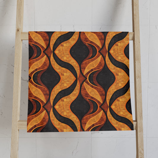 Abstract Ankara Print Hand Towel