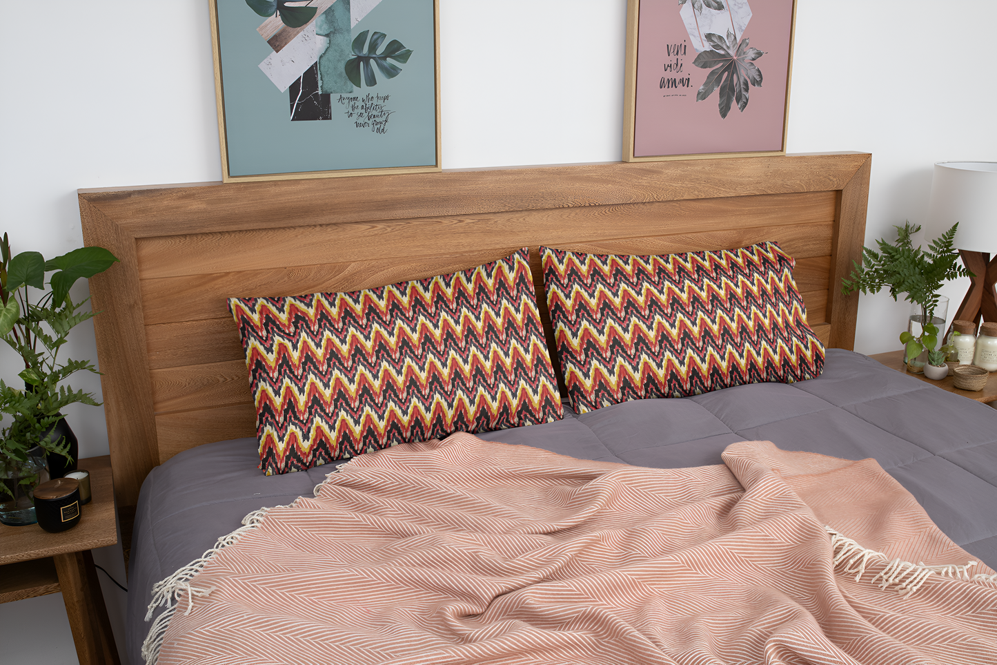 Ikat Zig Zag Pillow Case