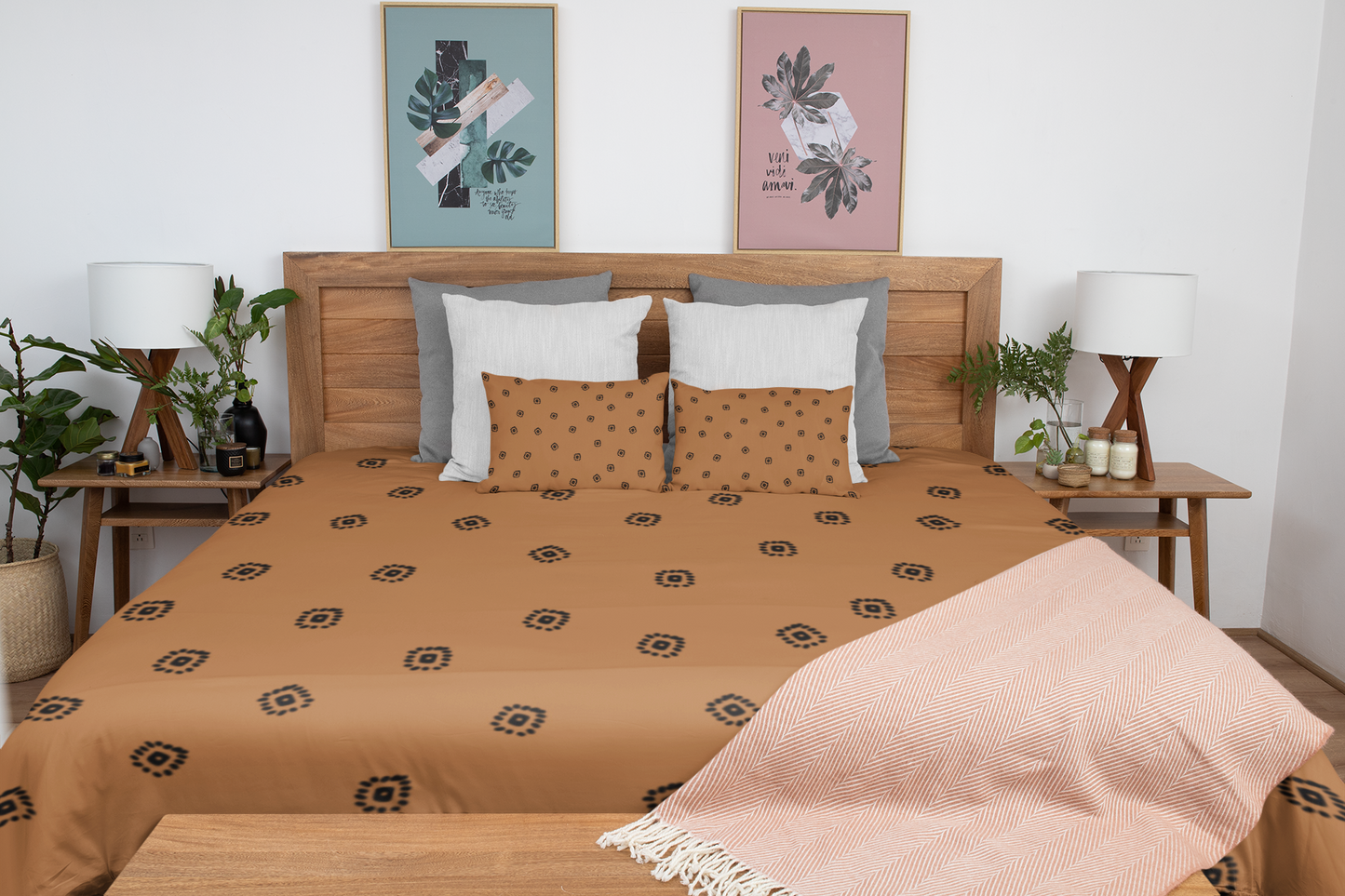 African Wax Print Duvet Cover