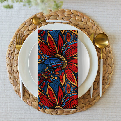 African Floral Napkins, Set of 4