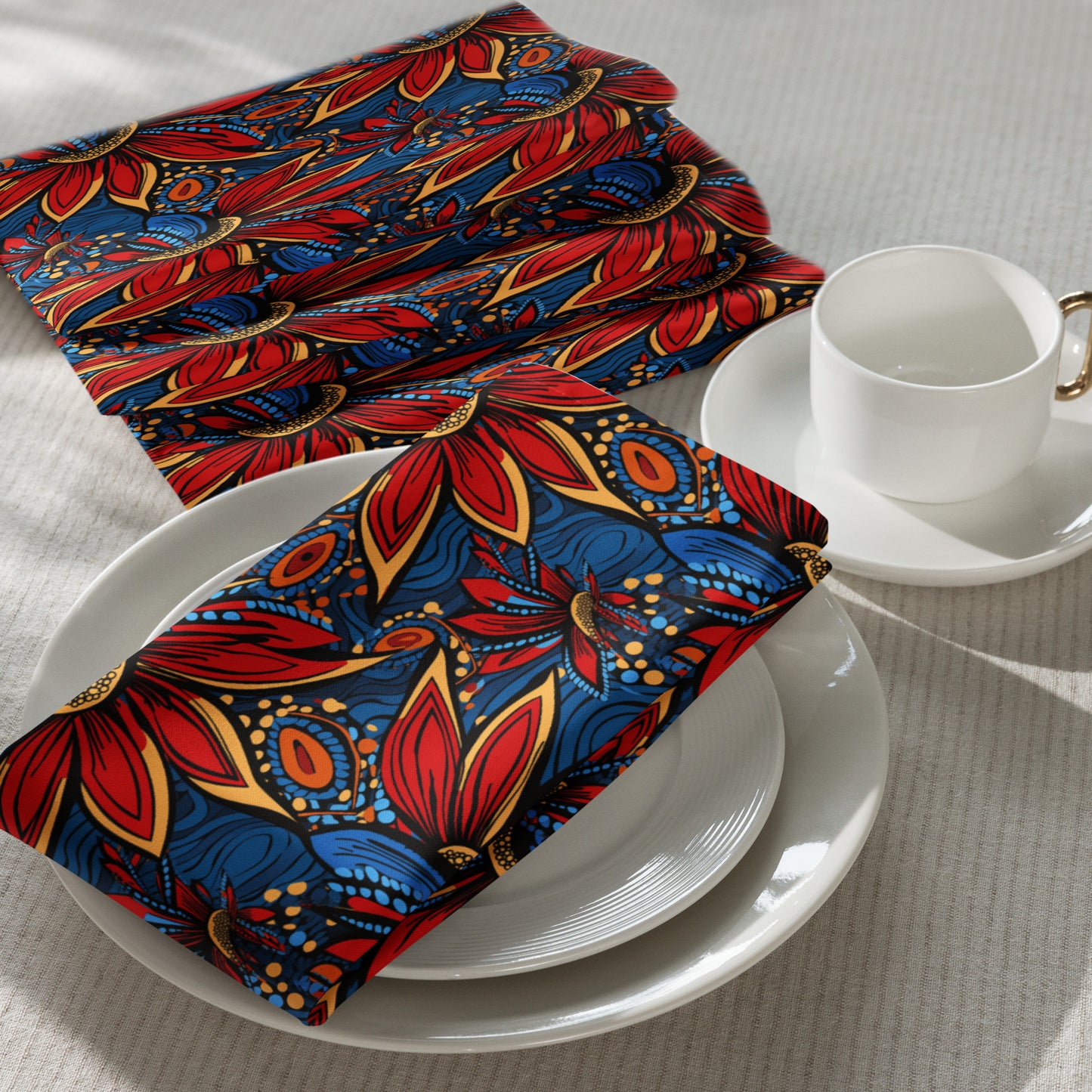 African Floral Napkins, Set of 4