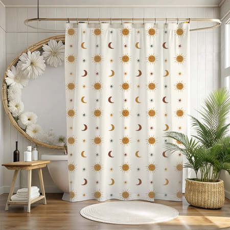 Celestial Shower Curtains