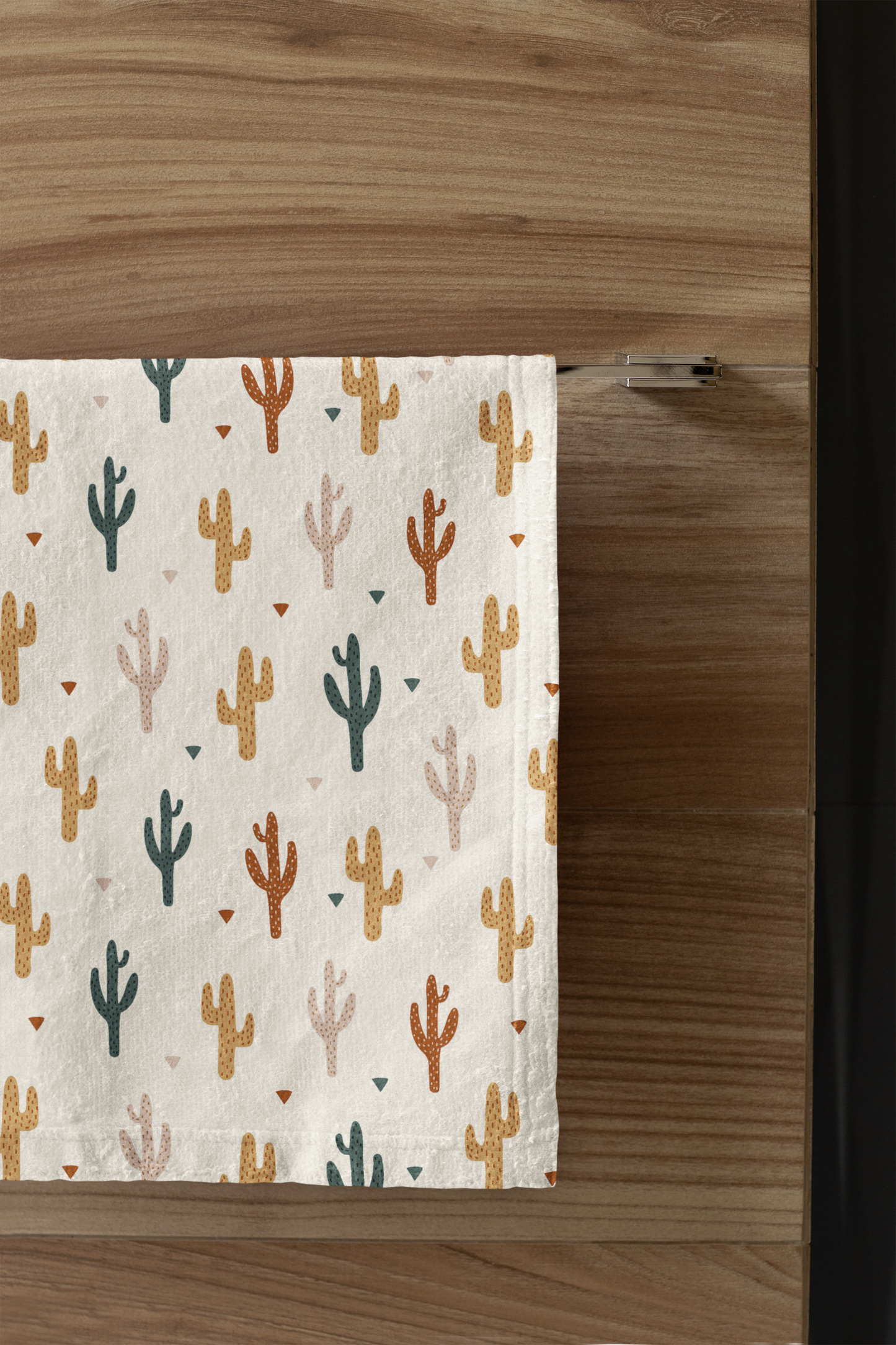 Cactus Print Hand Towel
