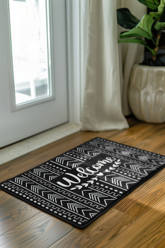 Boho Mudcloth Welcome Mat