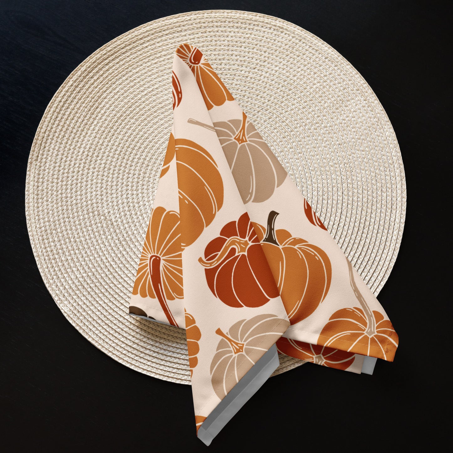 Harvest Pumpkins Napkins Set of 4
