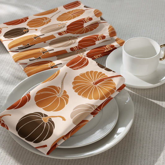 Harvest Pumpkins Napkins Set of 4