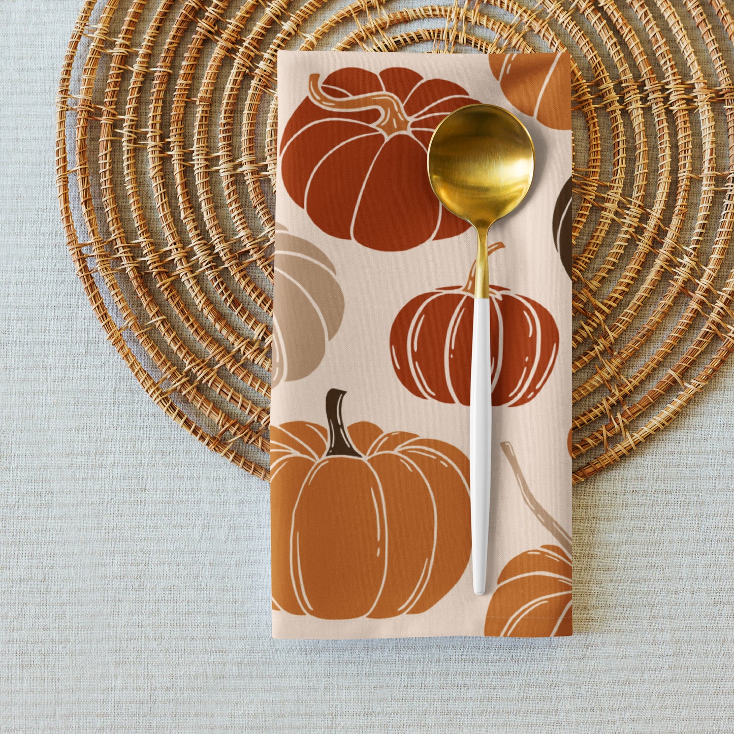 Harvest Pumpkins Napkins Set of 4