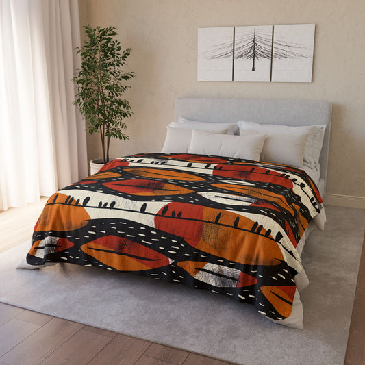 Abstract Tribal Sherpa Blanket