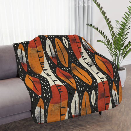 Abstract Tribal Sherpa Blanket