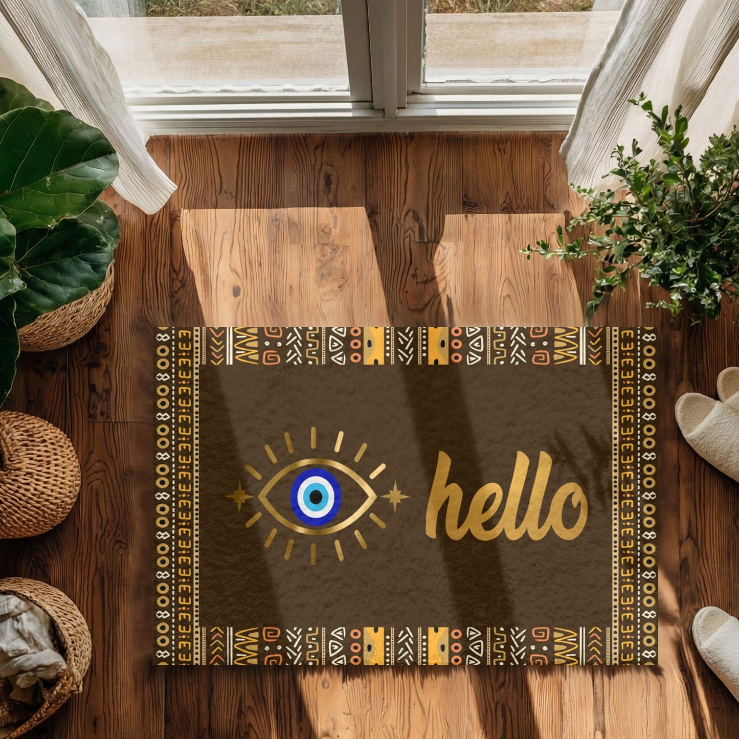 Evil Eye Hello Doormat