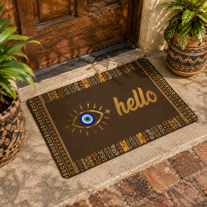 Evil Eye Hello Doormat