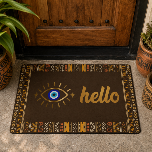 Evil Eye Hello Doormat