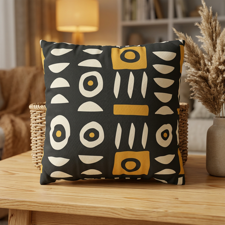Mudcloth Geometric Pillow Cover