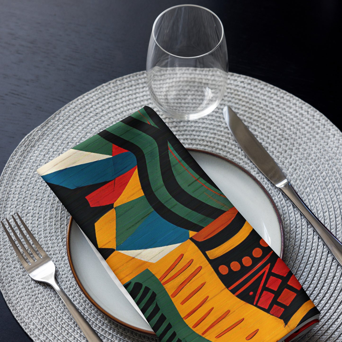 African Print Cloth Napkins