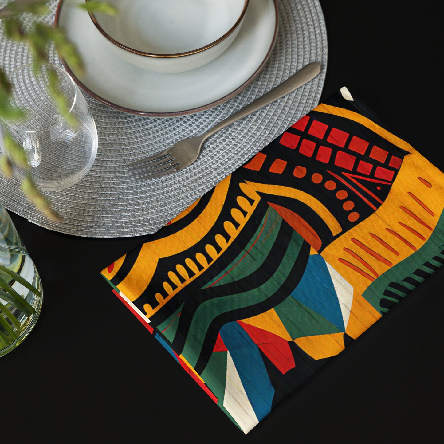 African Print Cloth Napkins