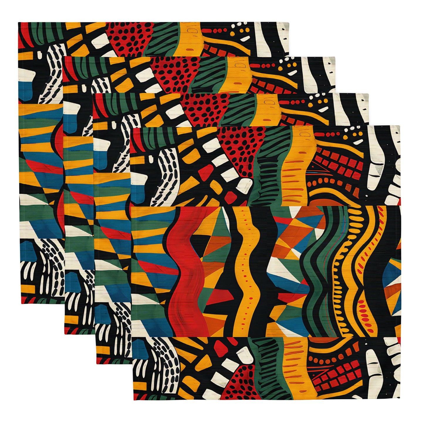 African Print Cloth Napkins