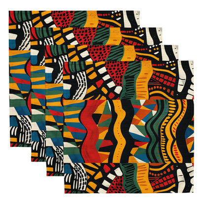 African Print Cloth Napkins